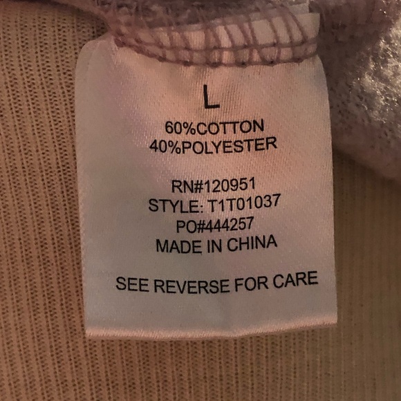 Hippie Rose Lounge Long sleeve Crop Sweatshirt w/ lightning bolts throughout - Picture 5 of 6